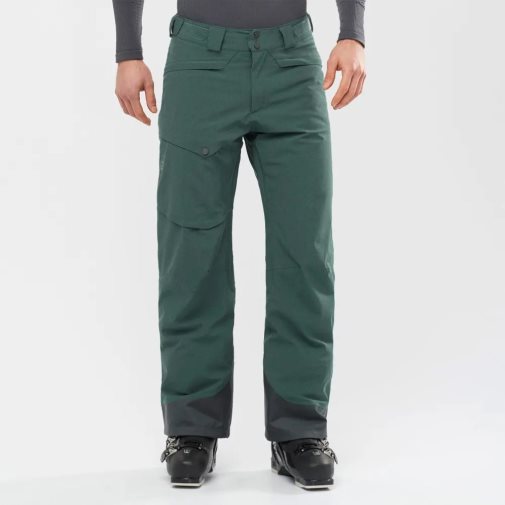 Green Salomon Untracked Men's Ski Pants | IE QK9147